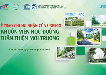 Lễ trao chứng nhận “Khuôn viên học đường thân thiện môi trường” cho trường Đại học Tôn Đức Thắng