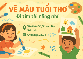 “VẼ MÀU TUỔI THƠ” TRÌNH DIỄN CHUYÊN NGHIỆP CHO THIẾU NHI TẠI NHÀ HÁT